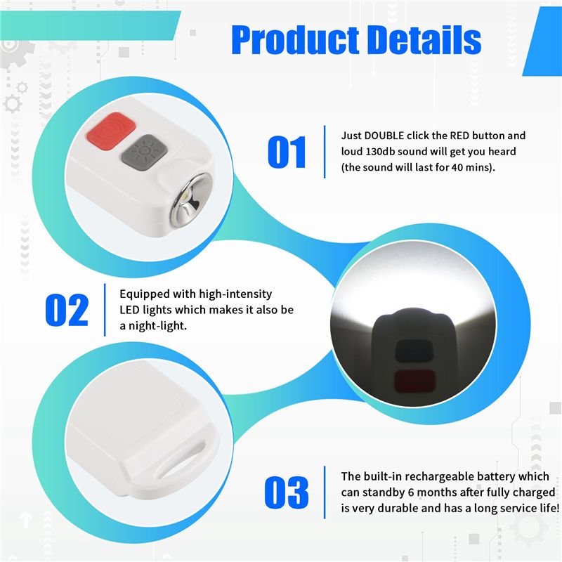 Alarma personal, alarma de seg - Personal Alarm Keychain reseña y precio